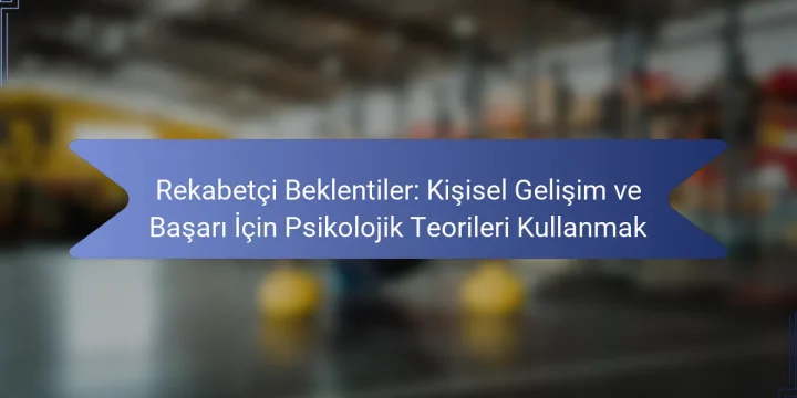 Rekabetçi Beklentiler: Kişisel Gelişim ve Başarı İçin Psikolojik Teorileri Kullanmak